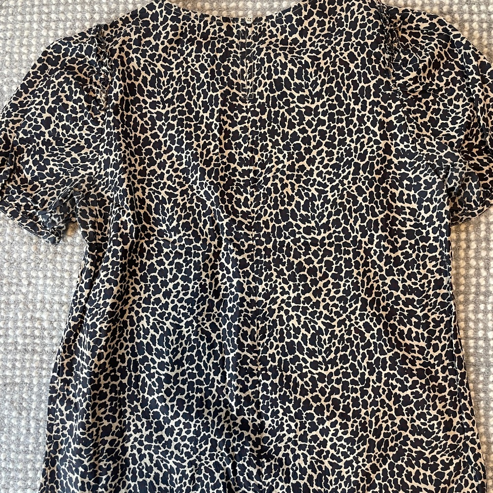 J Crew Leopard Blouse